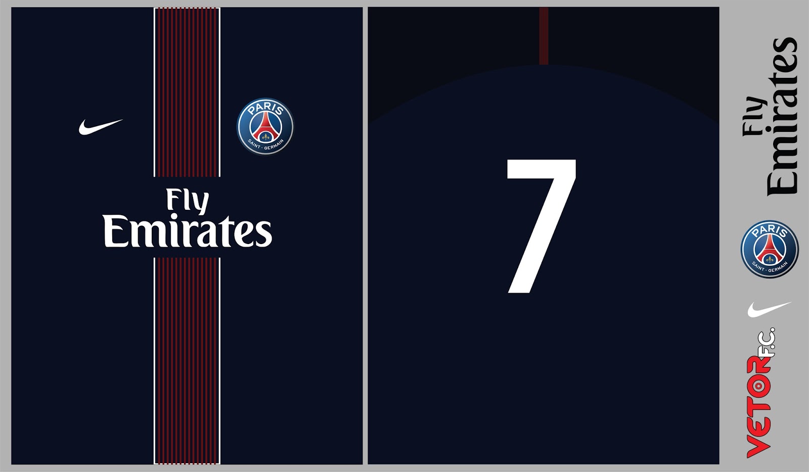 Templates, Fontes e Vetores: Camisa PSG 2016