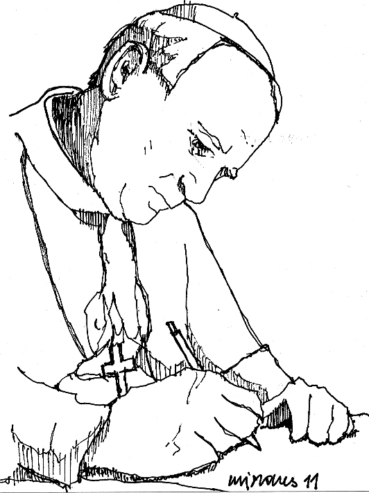 Juan Pablo II dibujo