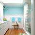 The Combination Of Minimalist Bathroom Walls Paint Two Colors