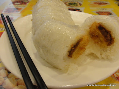 rice roll at Shanghai Dumpling Shop in Millbrae, California