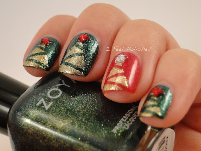 Christmas Tree Mani