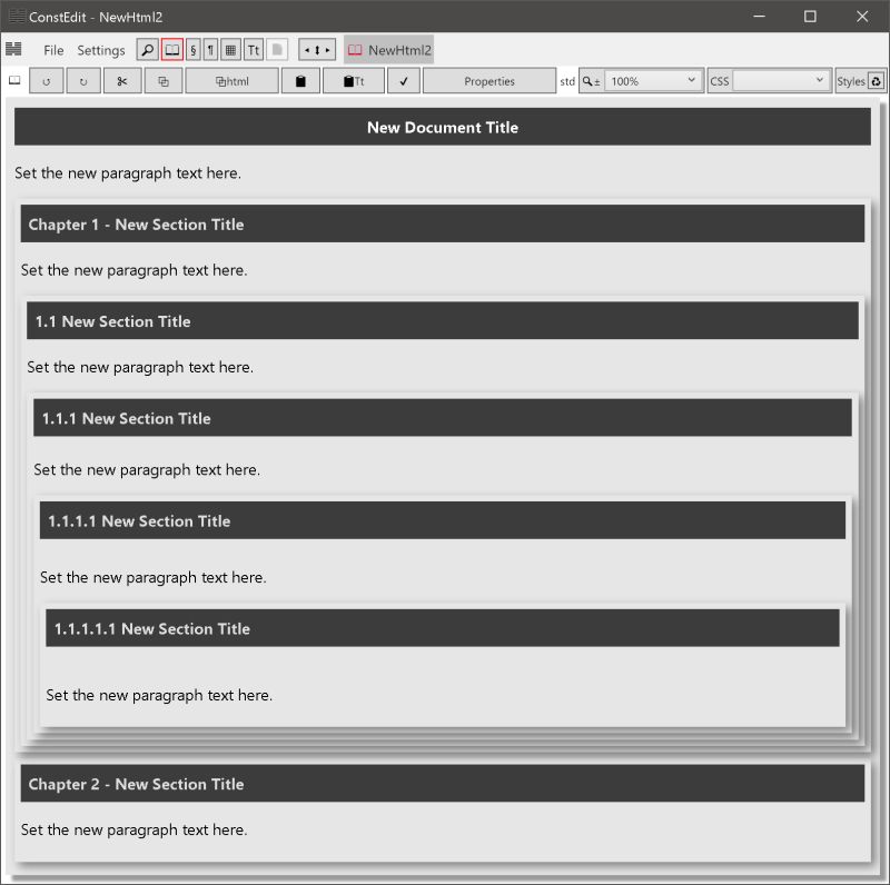 a word processor for html format documents