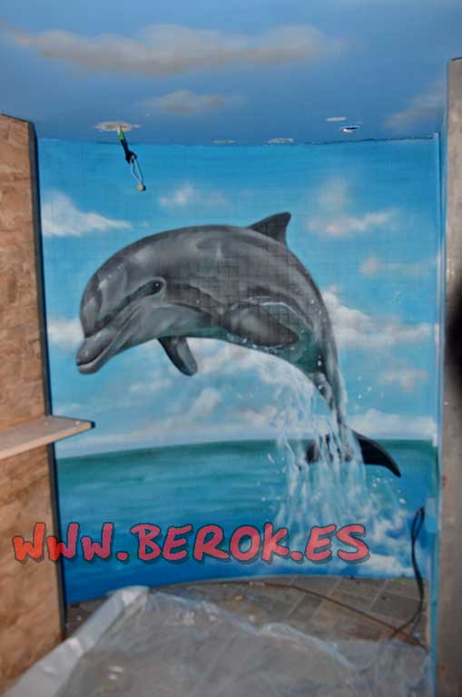 graffiti delfín