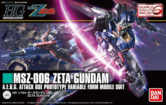 HGUC 1/144 Zeta Gundam [GunPla Evolution Project] Box art