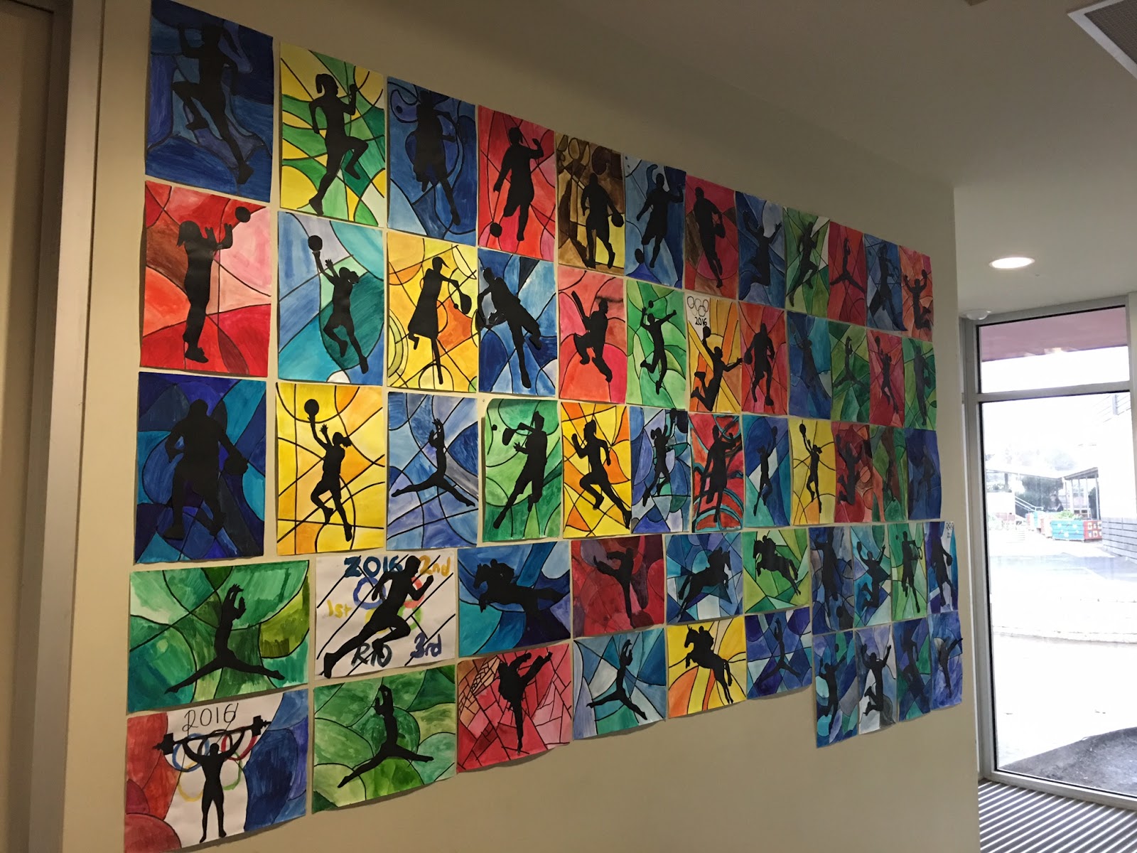 Ms C's Artroom Olympic Artwork!