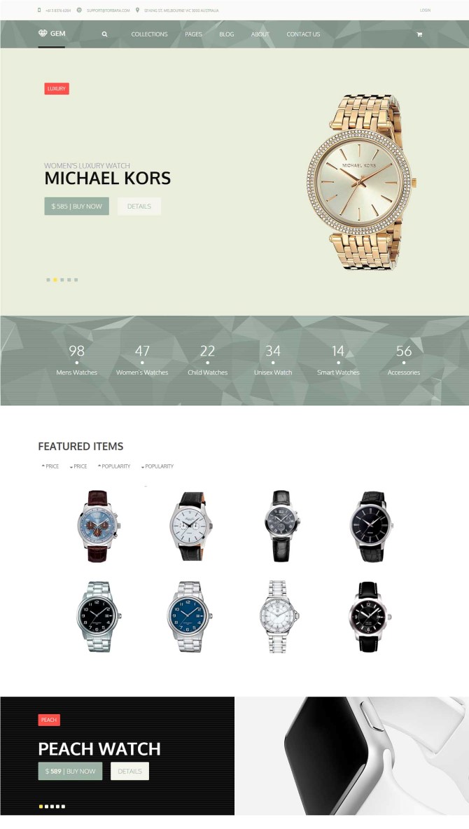 Gem — Luxury eCommerce Responsive WordPress Theme