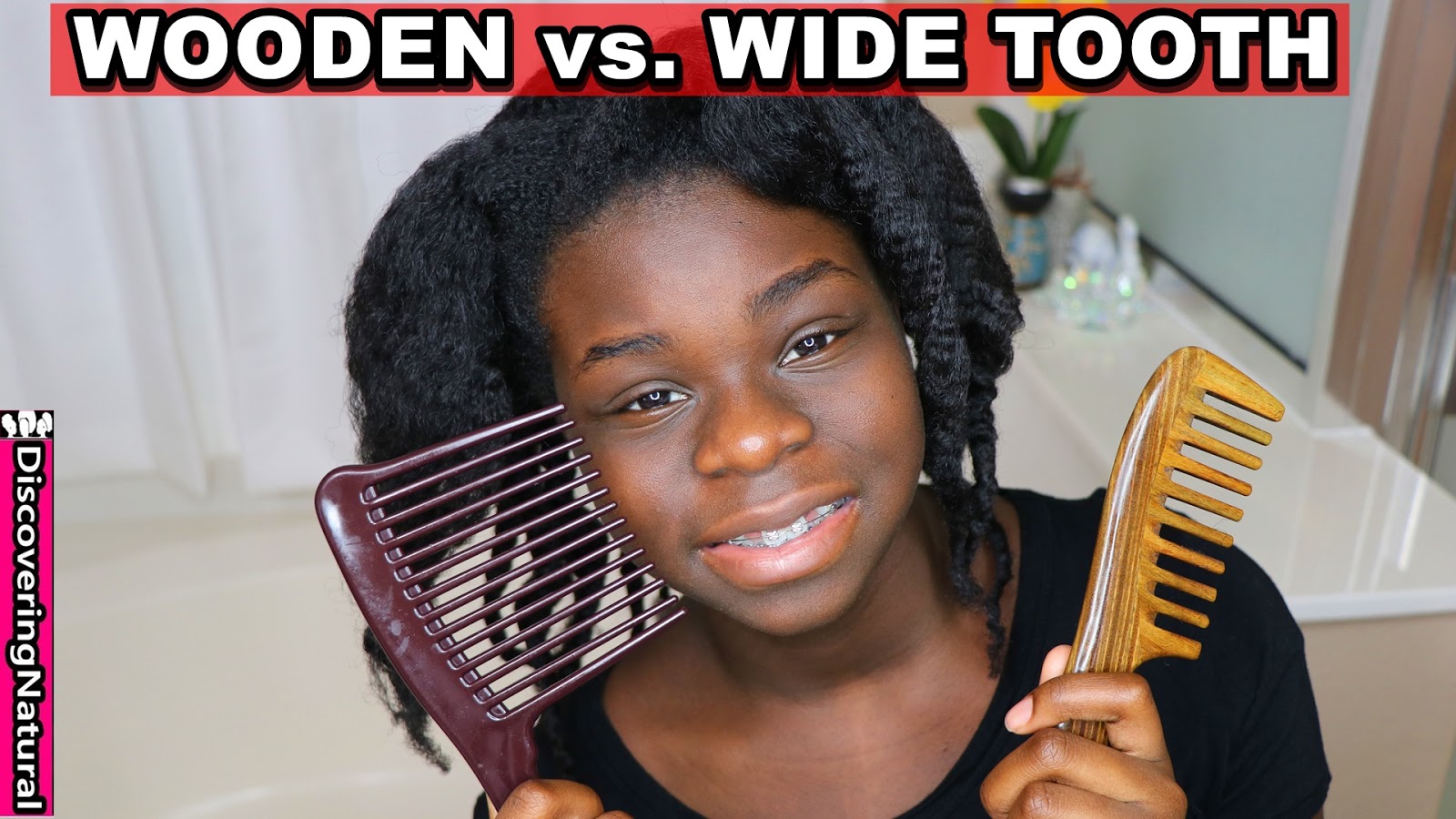 Discoveringnatural Wooden Comb Vs Wide Tooth Comb For Natural Hair