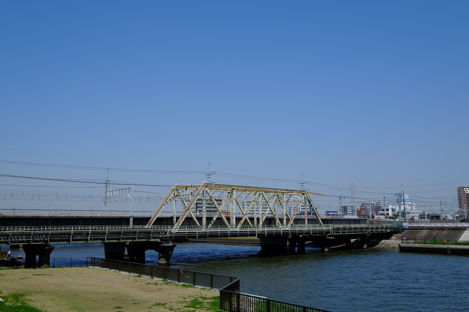 江戸川区 JR総武本線 新中川橋梁 JR Sobu Line Shin Nakagawa Iron Bridge Edogawa Ward