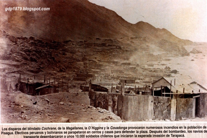 La Guerra del Pacífico 18791884 (Perú, Bolivia y Chile) Desembarco de