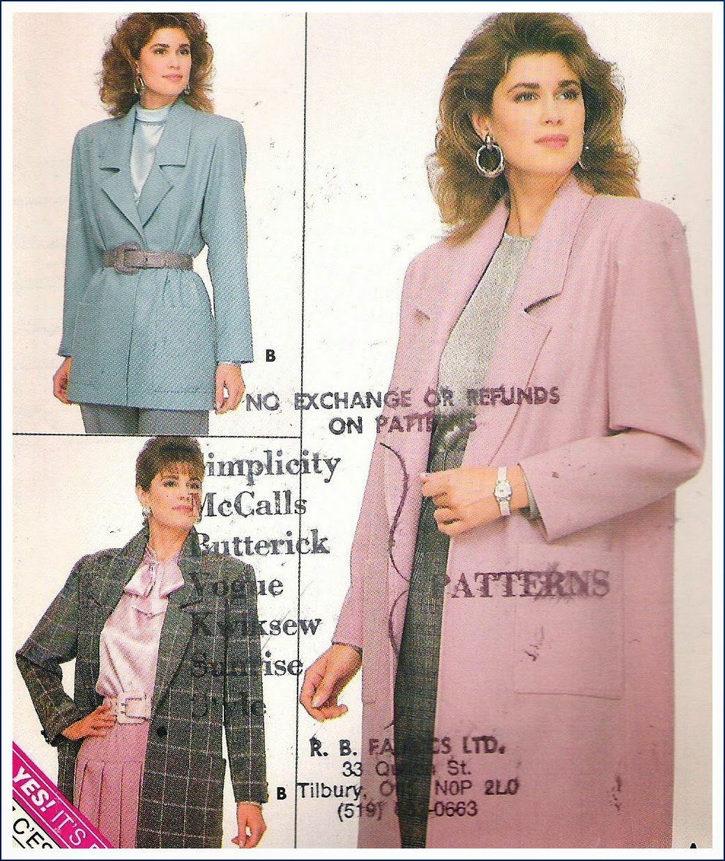 SimplySewing Butterick 5759 Sewing Pattern Misses Jacket Uncut Sizes 6