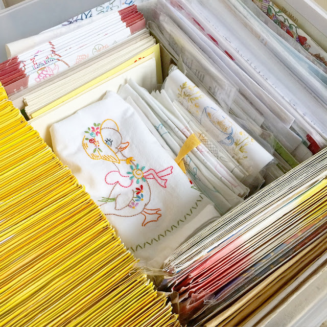 Bits of Stitching! Hand Embroidered "Vintage" Towels