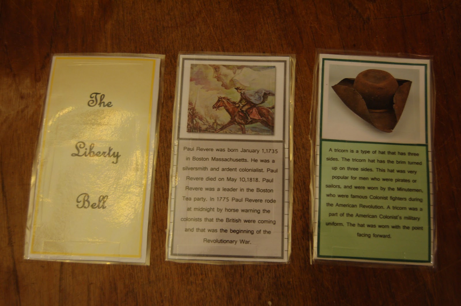 Teaching star students: American Revolution - Trading Cards