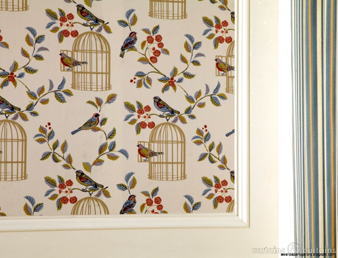 Vintage Charm Blue Bird Cage Wallpaper Uk 1600x1192PX  Wallpaper