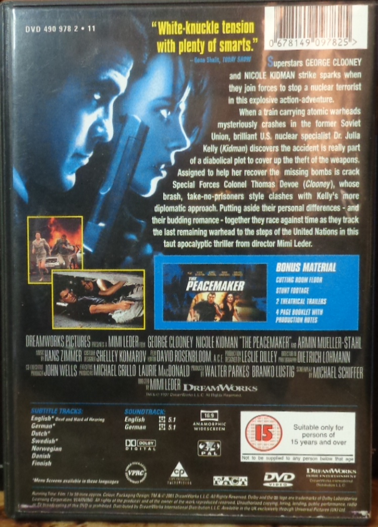 Movies on DVD and Blu-ray: The Peacemaker (1997)