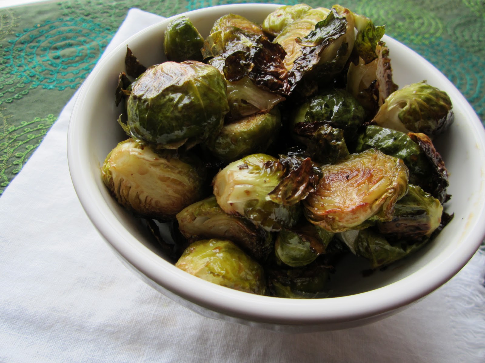 Life on Food Brussels Sprouts with Honey Vinaigrette