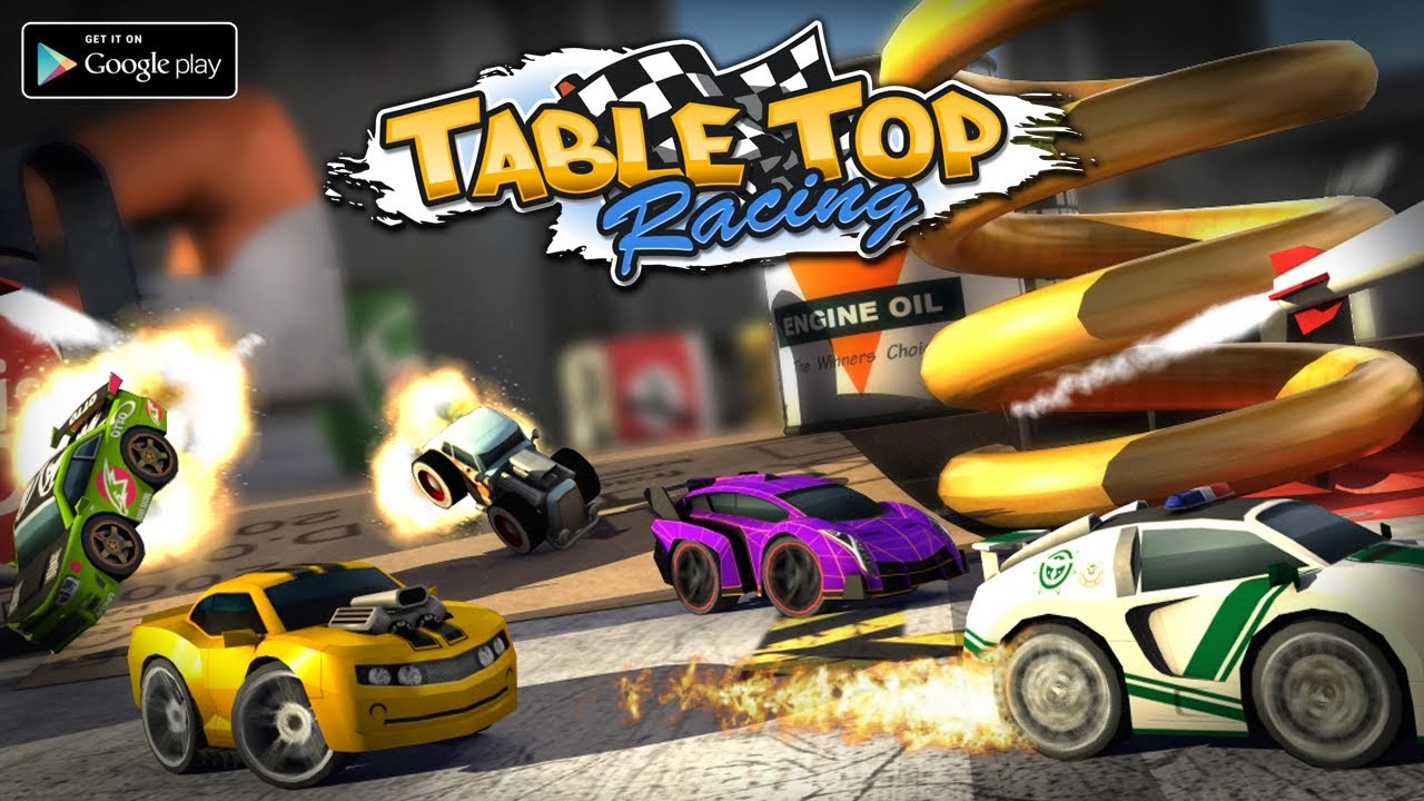 تحميل لعبة سباق السيارات المقاتلة للأندرويد مجاناً Table Top Racing APK 1.0.8