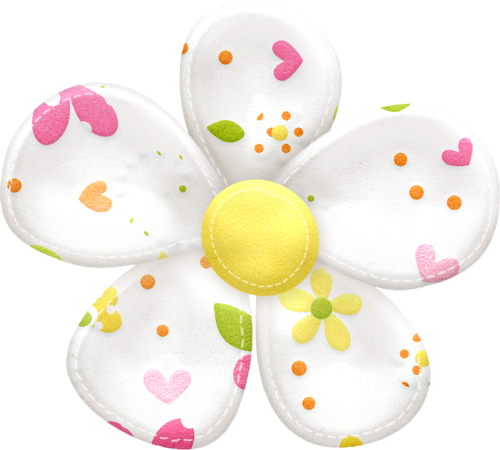 Flowers and Buttons of the Spring Easter Clip Art. - Oh My ...