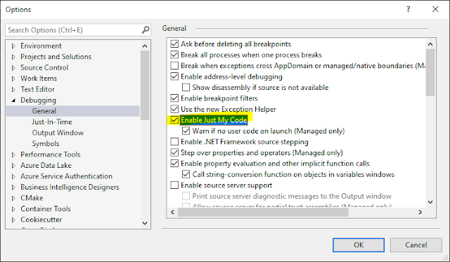 VS2017 Debugging Error - mscorlib.pdb not loaded