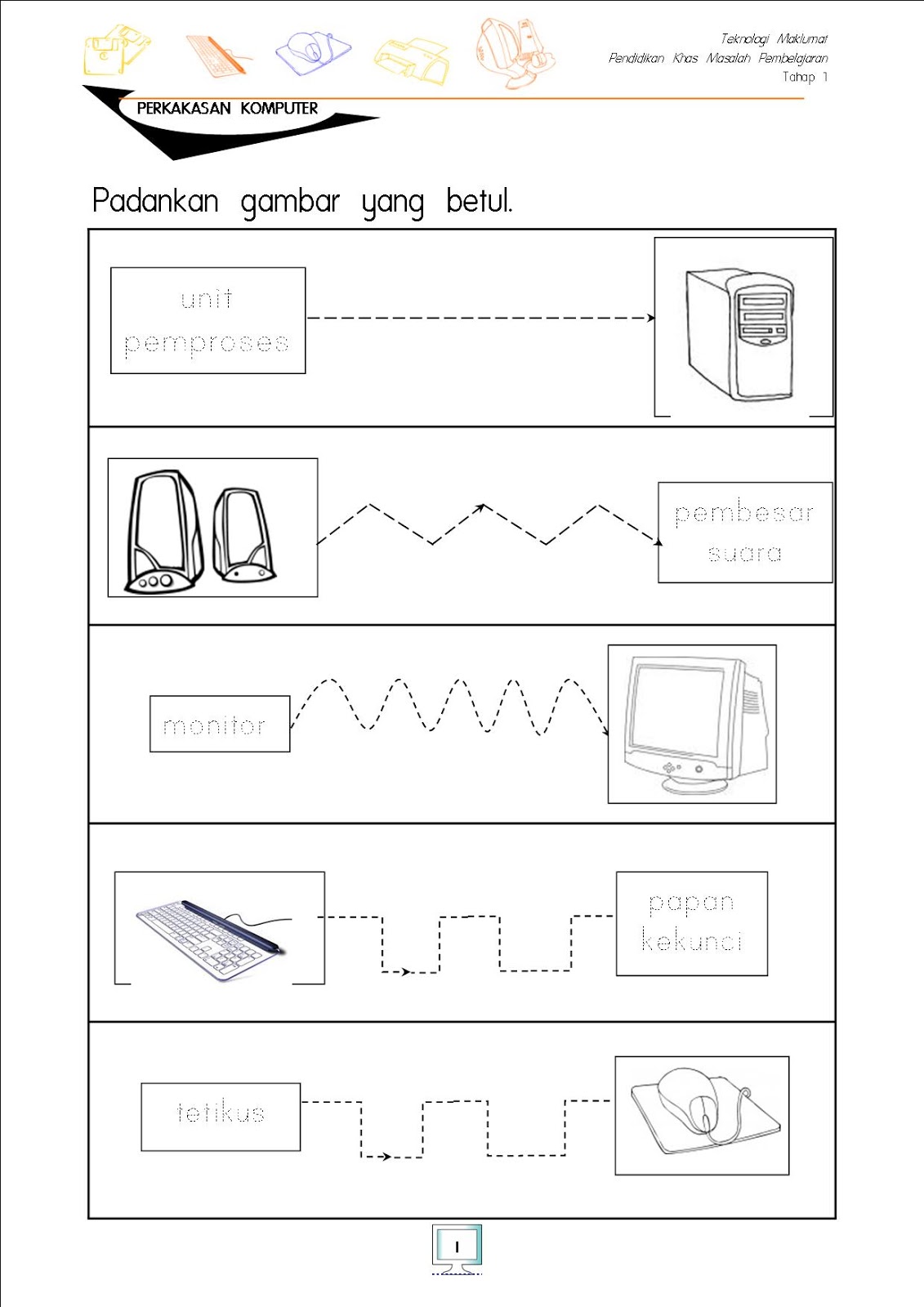 Lembaran Kerja Bahasa Melayu Pendidikan Khas