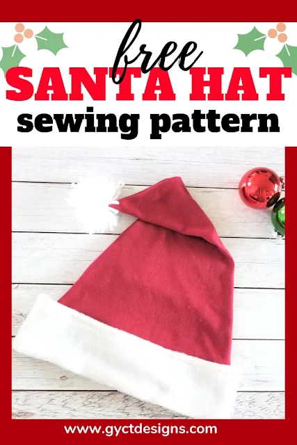 Sew up this quick and free Santa Hat Pattern that you can download for free in PDF form.