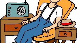 64 Gambar Kartun Dengar Radio Lengkap Cikimm Com