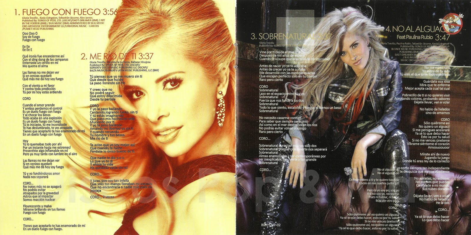 Discos Pop & Mas Gloria Trevi Gloria