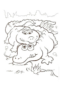 cocodrilos para colorear