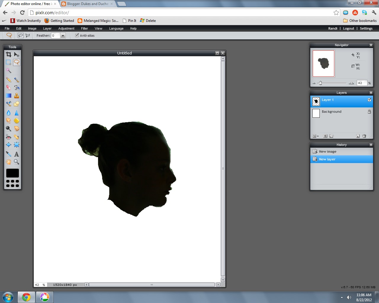 PIXLR Free Online Silhouette Creator Make Photo Silhouettes