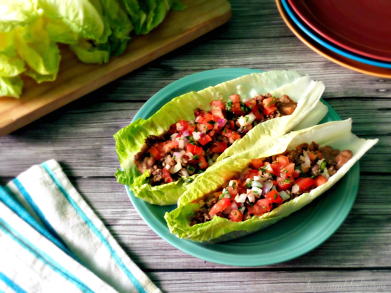 Tacos de Lechuga AtoZrecipechallenge La Cocina de Leslie