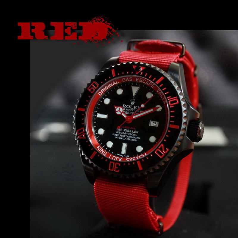 rolex deep sea red
