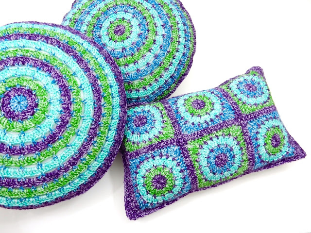 free crochet pattern cushion cover