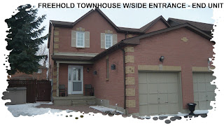 End Unit Freehold Townhouse