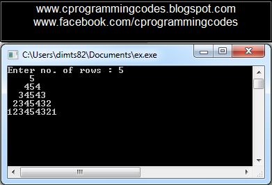 C Programming | Computer | Ms-Excel: Equilateral Triangle Number Design