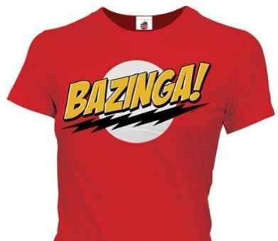 Official Shirts Bazinga! T Shirt in the big bang theory - The Big Bang ...