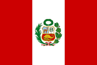 Bandera del Perú Dibujo de la bandera peruana a color