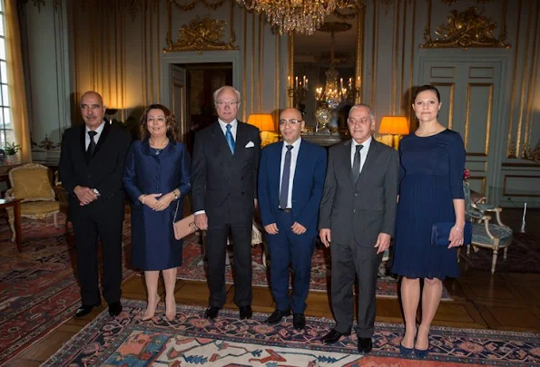 King Carl Gustaf and Crown Princess Victoria of Sweden received the Tunisian National Dialogue Quartet who was awarded the 2015 Nobel Peace Prize