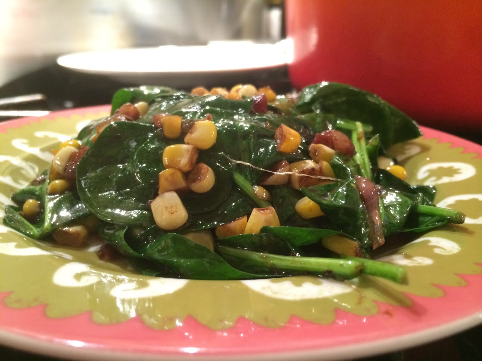 David Doesn&amp;#39;t Bake: Wilted Spinach and Pancetta Salad