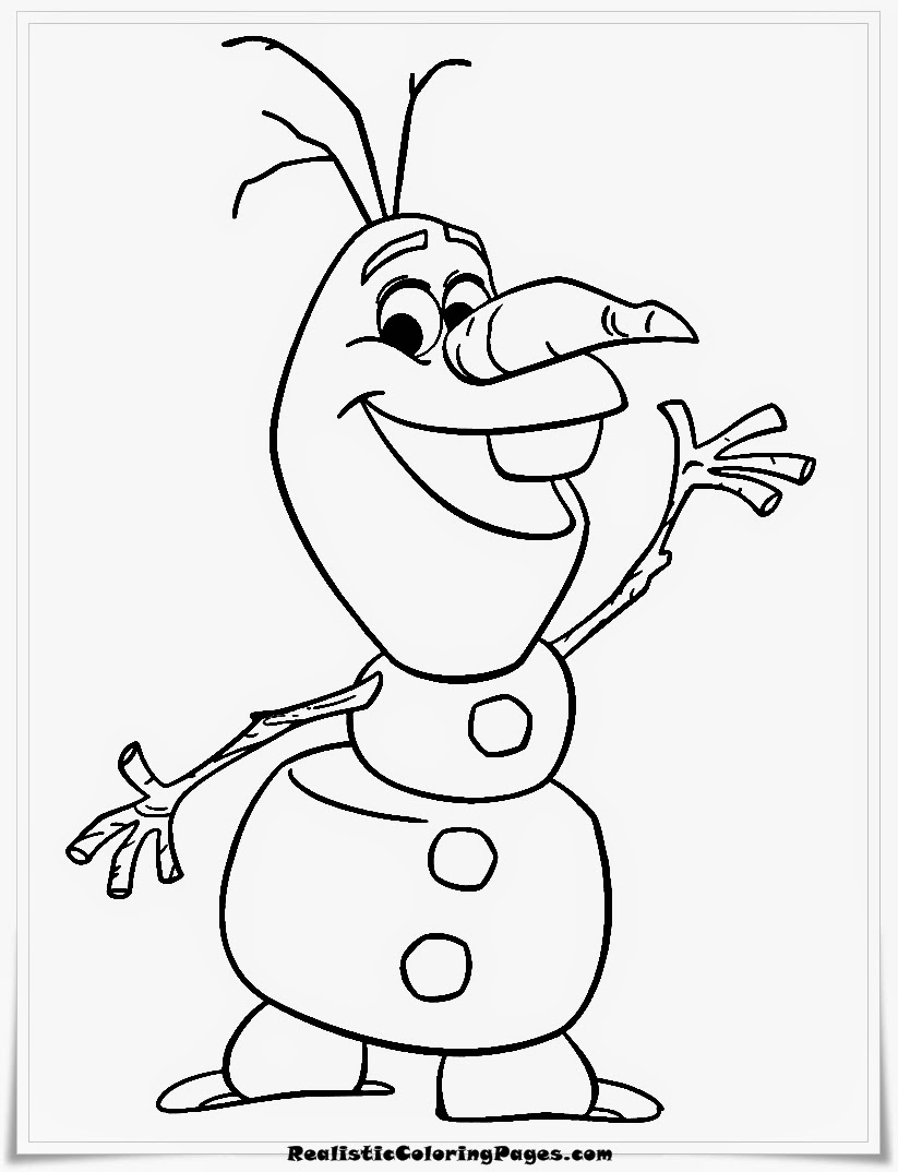 olaf coloring pages images - photo #19