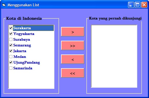 Share Koding Program: Menggunakan Listbox Visual Basic (VB)