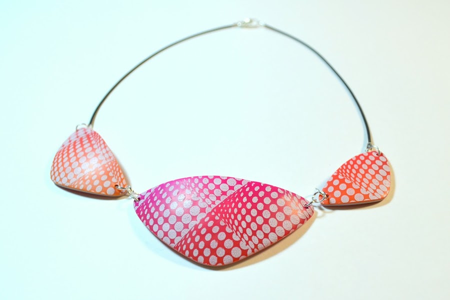 collar silkscreen arcilla polimérica