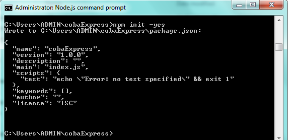 Node commands