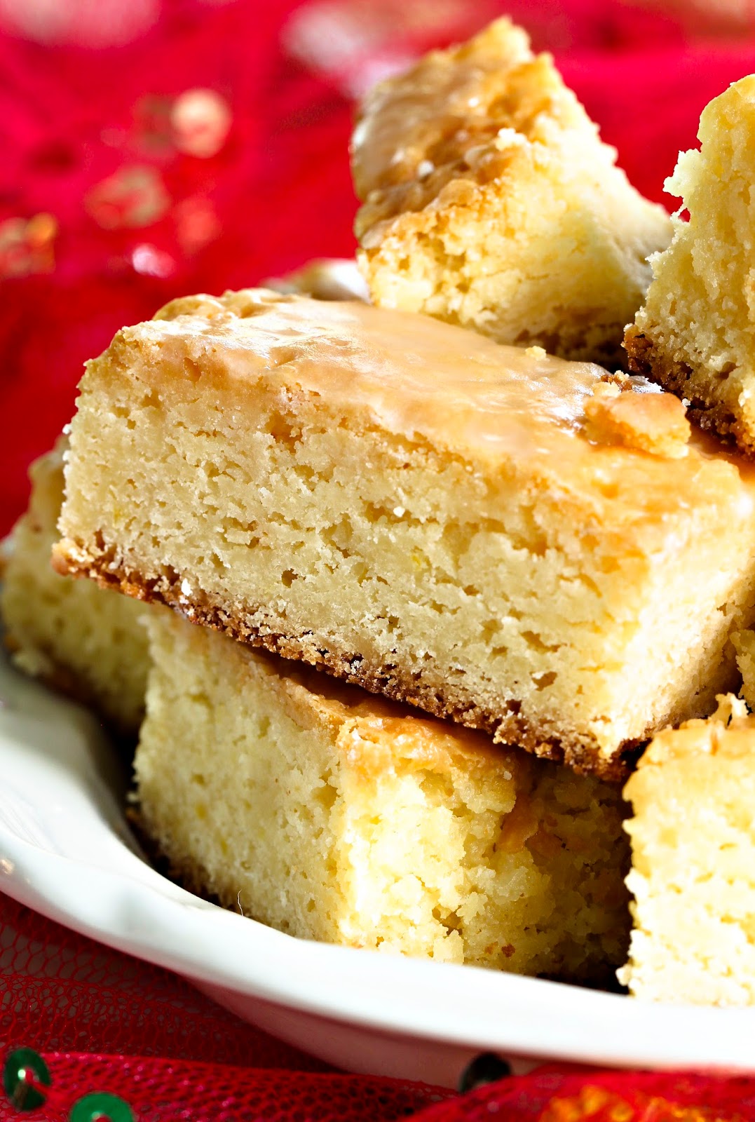 My Paleo Marin White Chocolate Lemon Zest Bars with Lemon Glaze (GF)