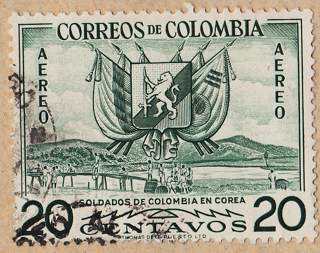 1967Stamps Some stamps from Colombia