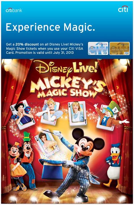 expired-20-off-on-disney-magic-show-using-citibank-card-discount