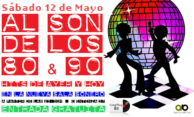 Flyer Fiesta Al Son De Los 80s & 90s