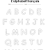 L'alphabet français en majuscule et minuscule