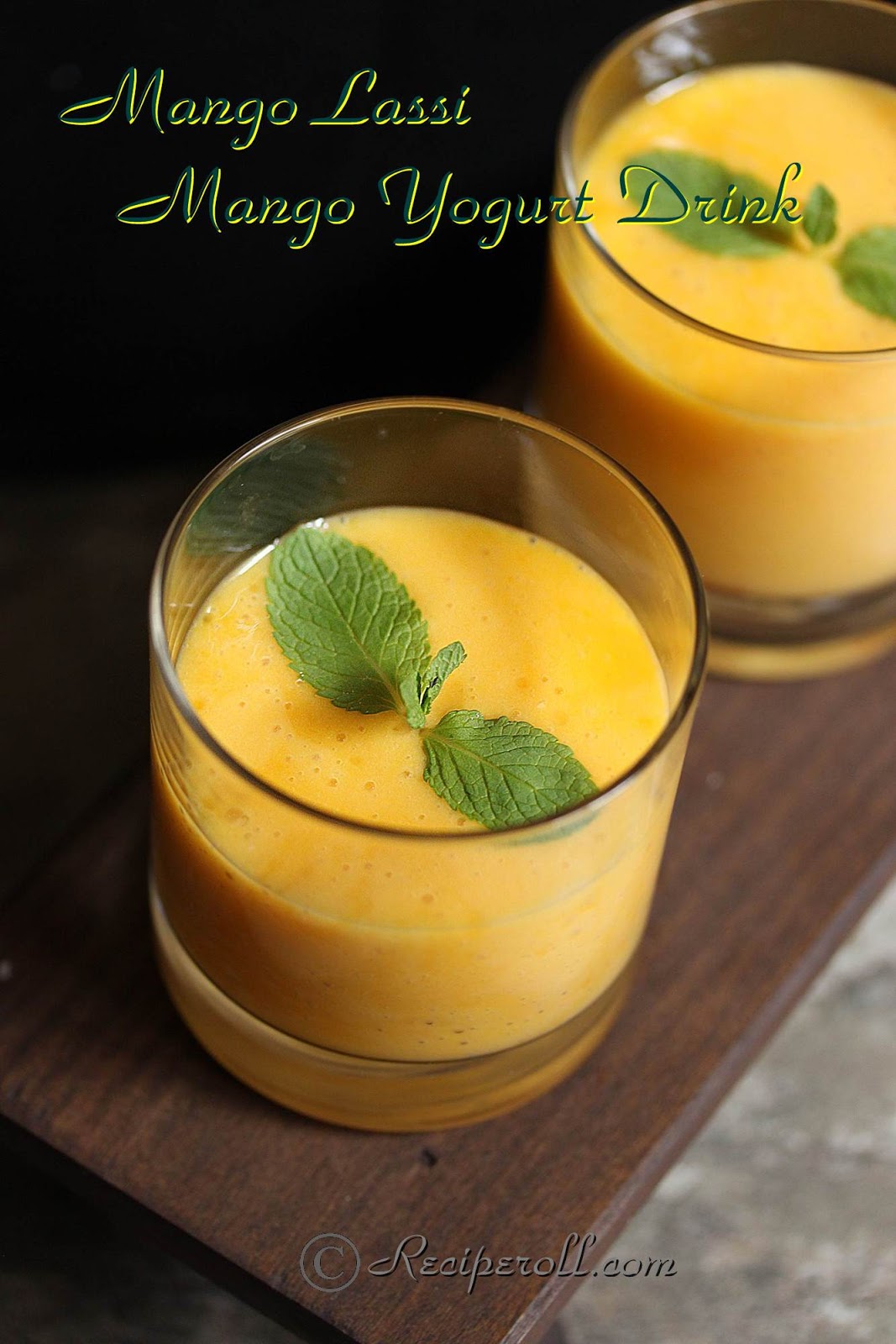 Mango Lassi | Indian Mango Yogurt Drink