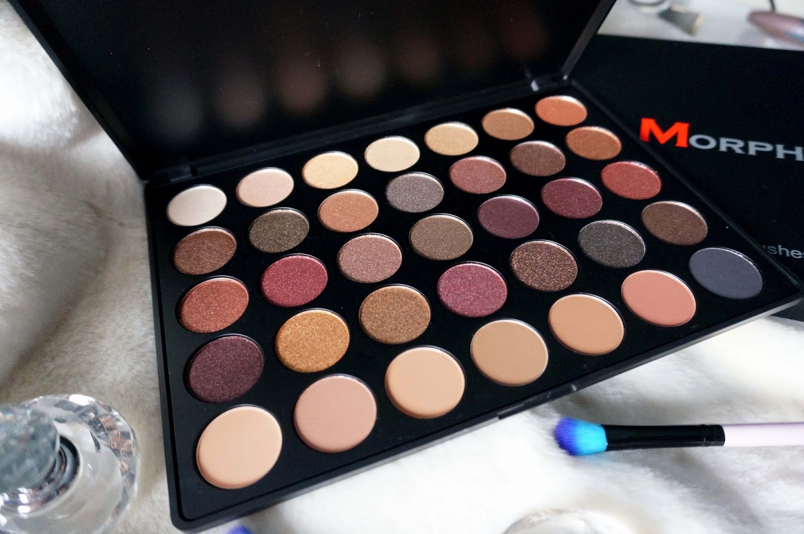 JOYCE LAU MORPHE BRUSHES 35F PALETTE UK SWATCHES AND REVIEW
