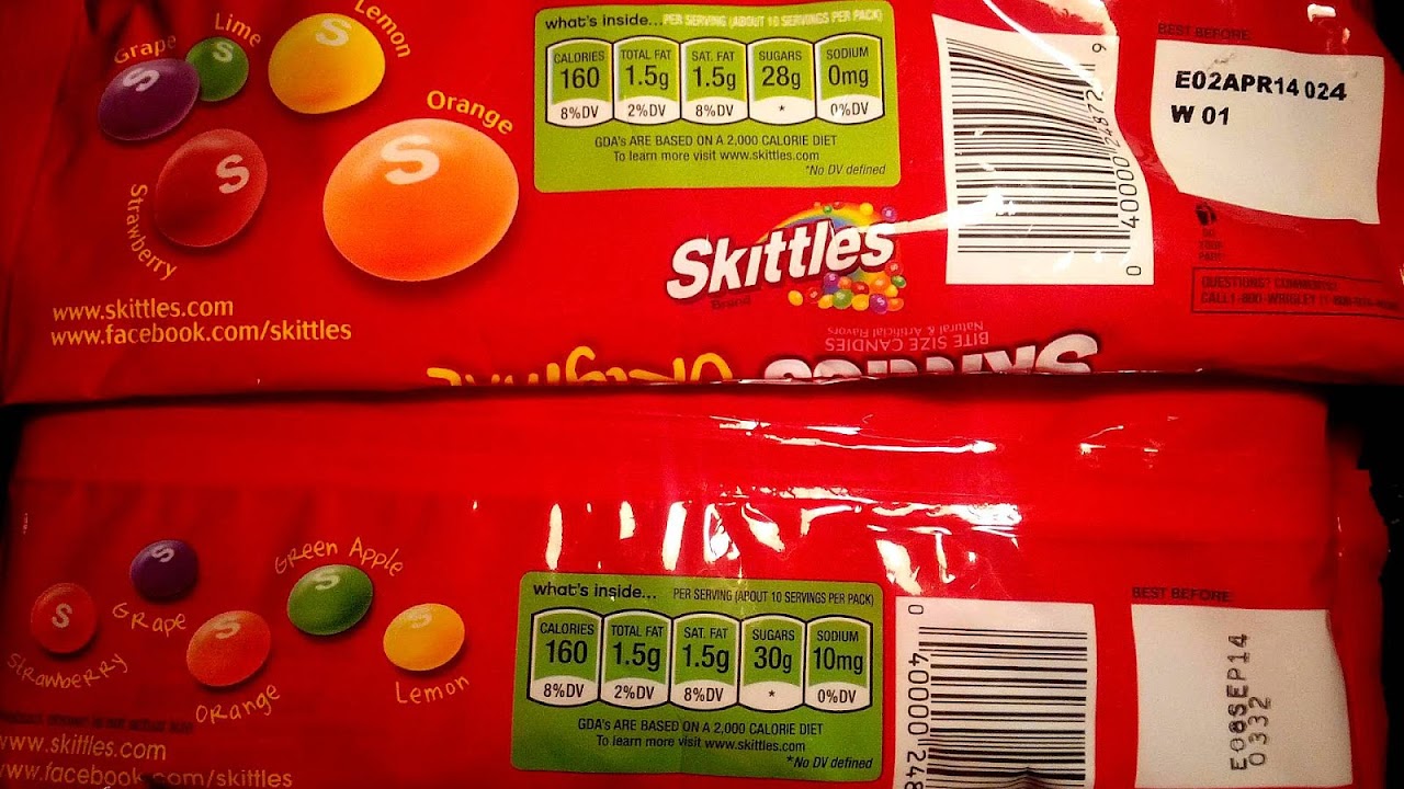 How Much Sugar In Skittles Sugar Choices