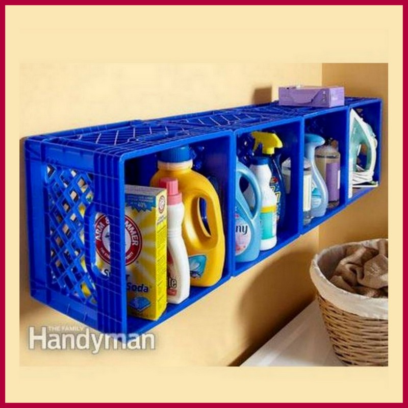 Dollar Store Crafter Use Milk Crates As A Storage Unit To Keep Your